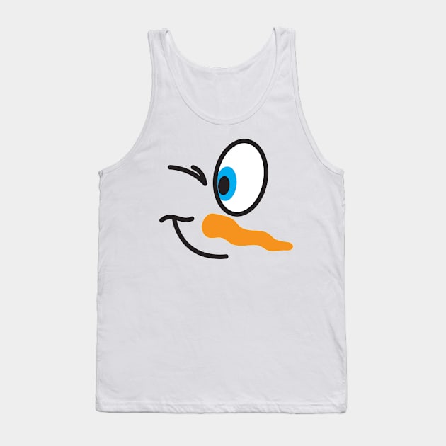 snowman face Tank Top by MZeeDesigns